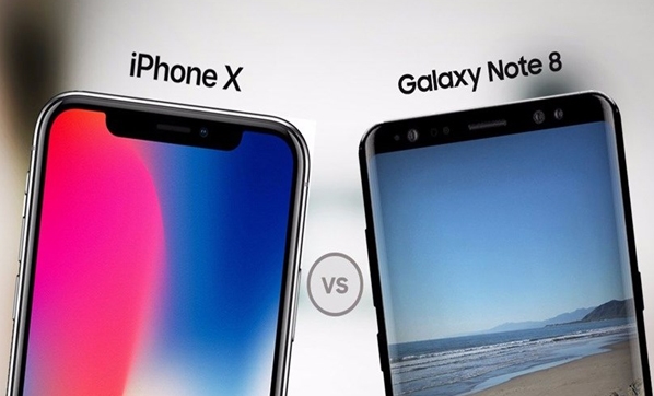 Galaxy Note 8 iPhone X'e karşı