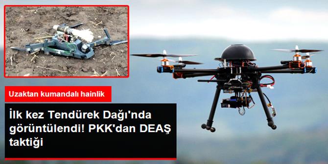 PKK'nın bomba yüklü 'drone'u düşürüldü