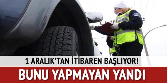 Kış lastiği takmamanın cezası artıyor