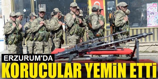 Güvenlik korucuları yemin ederek göreve başladı