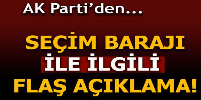 AK Partili Hayati Yazıcı'dan seçim barajı ile ilgili flaş açıklama