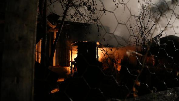 Erzurum'da Ev Yangını