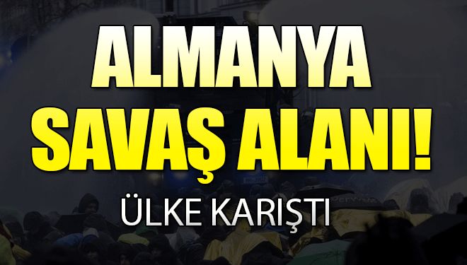 Almanya'da aşırı sağcılara protesto!