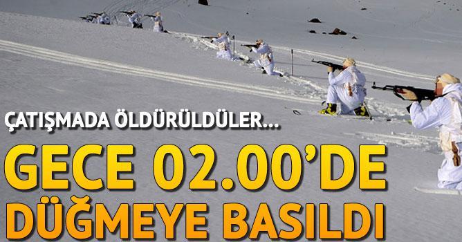 Gece 02.00'de operasyon düzenlendi... 5 terörist...