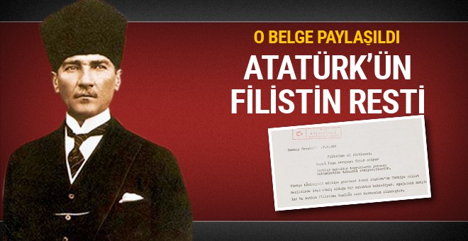 Atatürk Filistin için rest mi çekti!