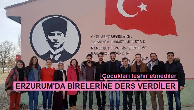 Erzurum'da teşhirsiz yardım