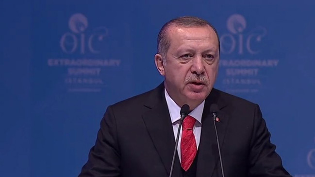 Erdoğan: Tüm dünyayı başkenti Kudüs olan Filistin'i tanımaya davet ediyorum