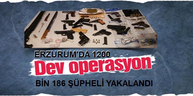 “Bin 200 operasyonda bin 186 şüpheli yakalandı”