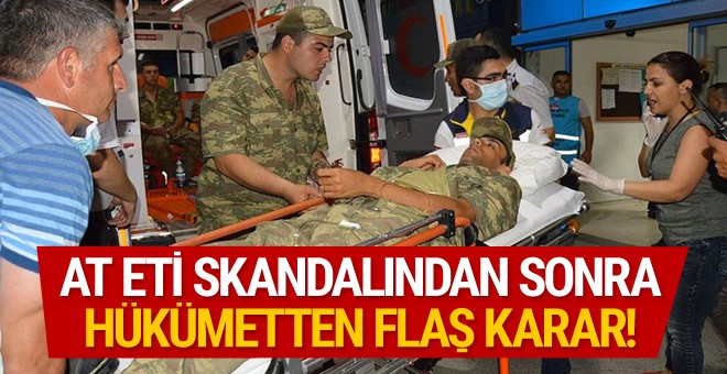 At eti skandalından sonra Hükümet'ten radikal karar