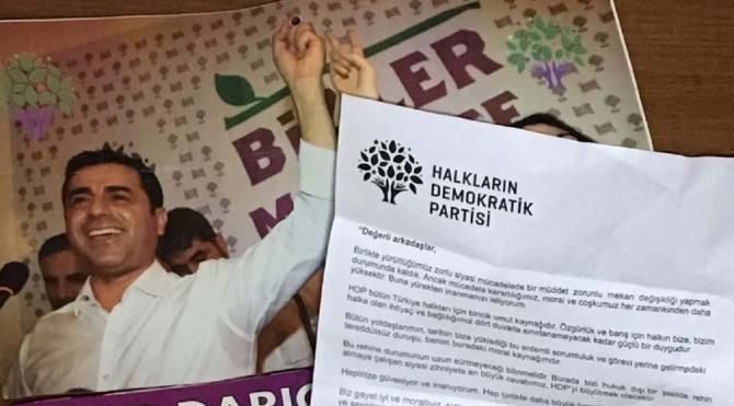 Ve Selahattin Demirtaş bıraktı! Mektupla açıkladı