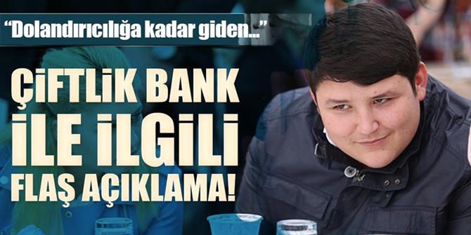 Bakan Tüfenkci'den 'Çiftlik Bank' açıklaması