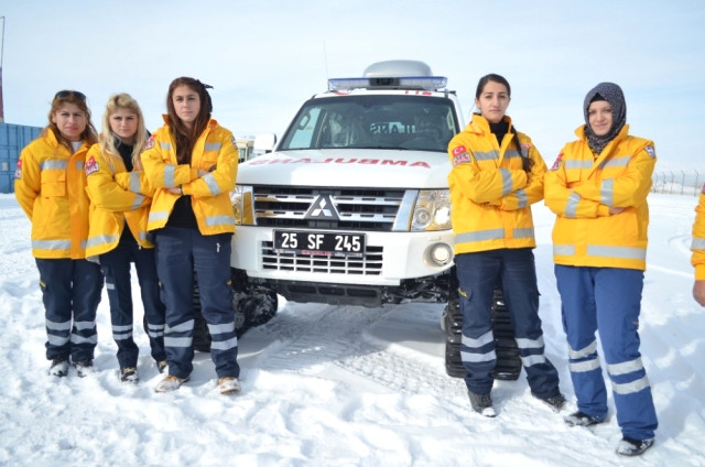 Erzurum'da ekipler kışa hazır