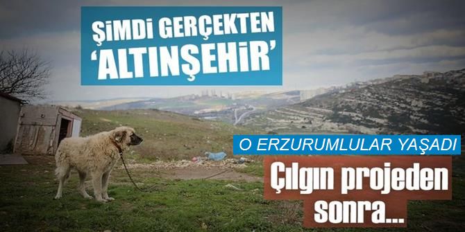 Şimdi gerçekten 'Altınşehir'