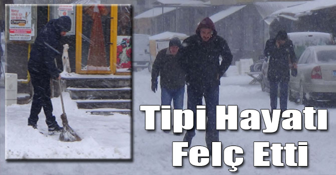 Erzurum'da Tipi Hayatı Felç Etti