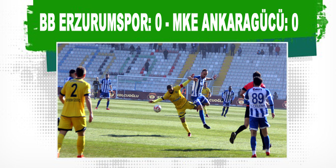BB Erzurumspor: 0 - MKE Ankaragücü: 0