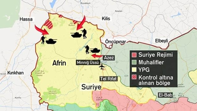 TSK'dan Afrin için yeni cephe
