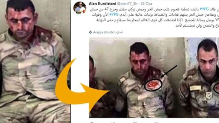 PKK, o fotoğrafı Afrin'de çekilmiş gibi gösterdi
