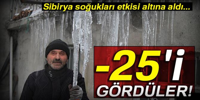 Göle eksi 25'i gördü