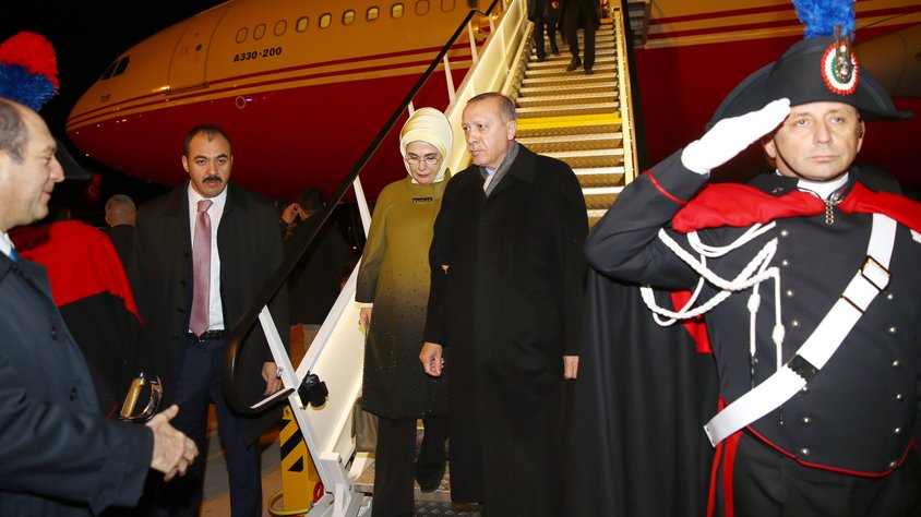 Cumhurbaşkanı Erdoğan'ın ziyaret ettiği Roma'da gösteri yasağı
