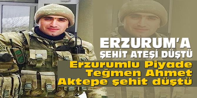 Erzurumlu Piyade Teğmen Ahmet Aktepe Şehit Düştü