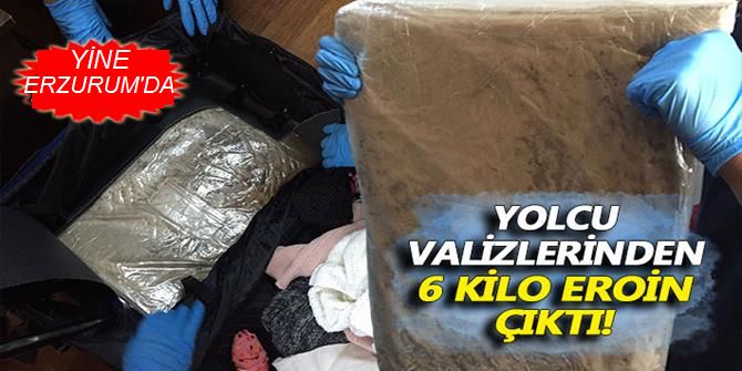 Yolcu otobüsünde 6 kilo 32 gram eroin ele geçirildi