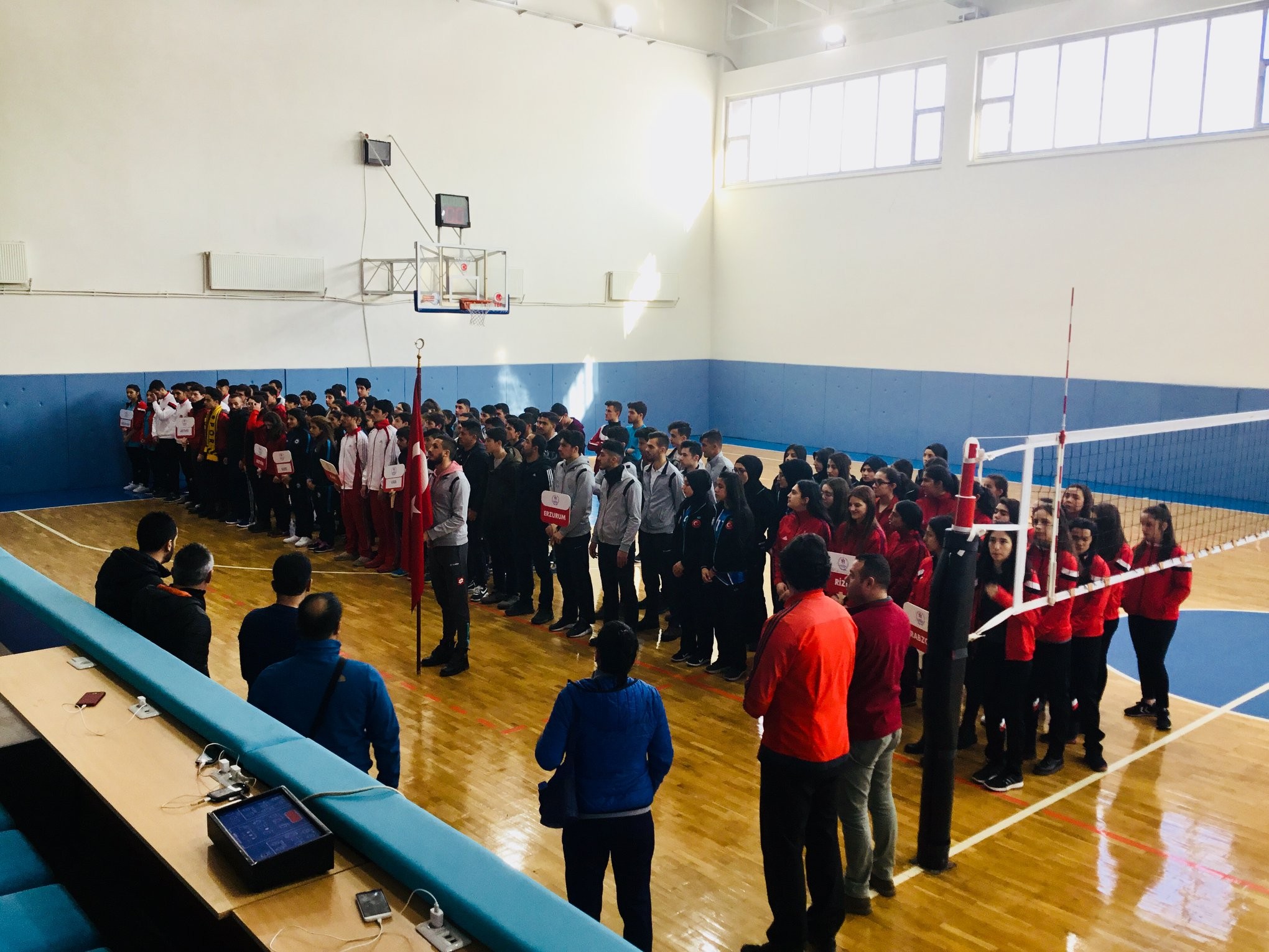 Erzurum’da voleybol heyecanı