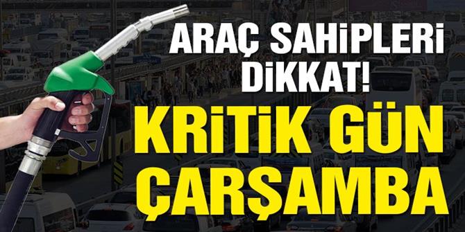 Araç sahipleri dikkat! Kritik gün çarşamba…