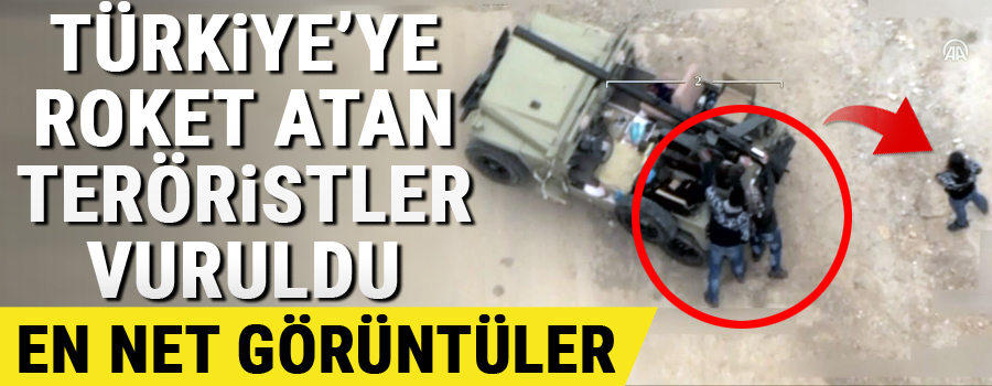 Afrin'den yeni görüntüler! Teröristler evlerin arasından Türkiye'ye saldırıyor