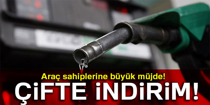 Benzin ve motorine büyük indirim