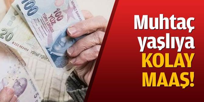 Muhtaç yaşlıya 797 TL maaş bedava sağlık