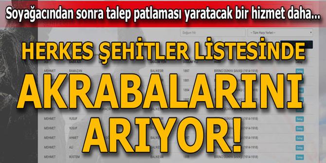 Soyağacından sonra herkes şehitler listesinde akrabalarını arıyor