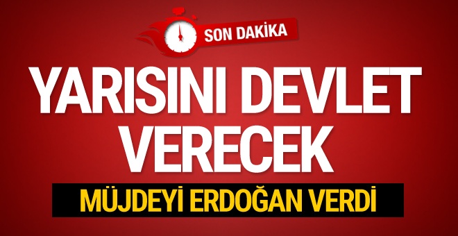 Erdoğan'dan mazot müjdesi maliyetinin yarısı devletten