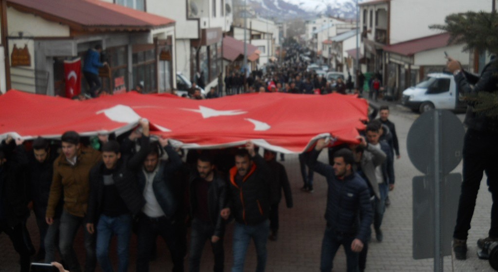 Narman’da ‘Zeytin Dalı Harekatına’ destek