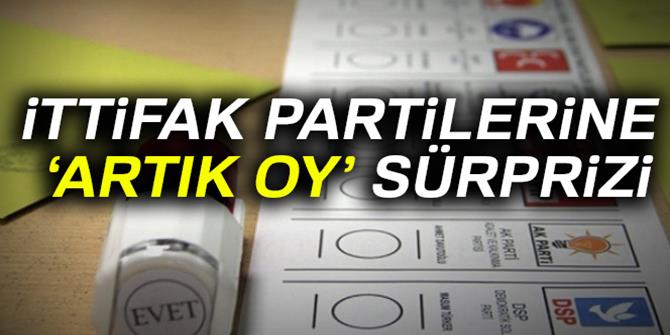 İttifak partilerine ‘artık oy’ sürprizi