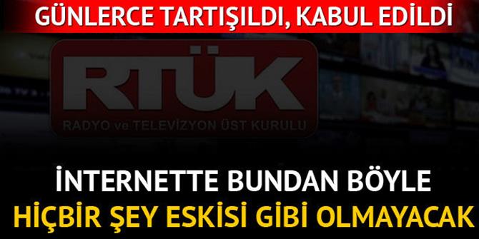 İnternet yayınlarına RTÜK denetimi komisyondan geçti