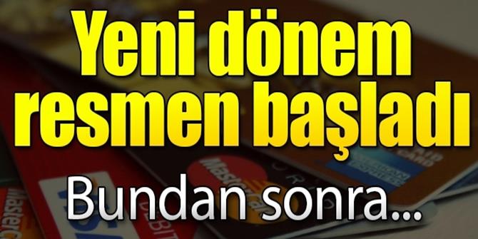 Kamuda kredi kartıyla ödeme dönemi başladı