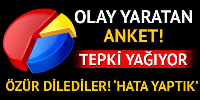 Olay yaratan anket! Sosyal medya bunu konuşuyor