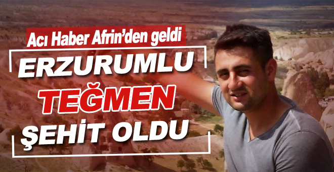 Erzurumlu teğmen şehit oldu