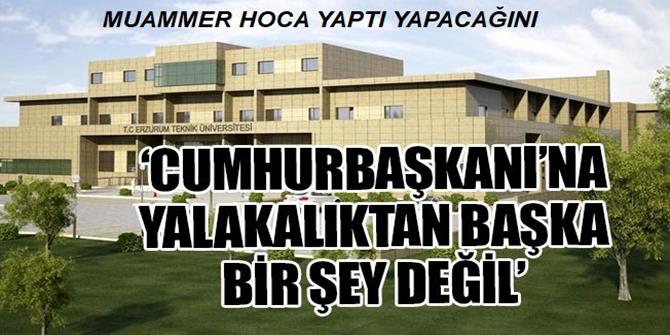 Muammer Hoca yine yaptı yapacağını!