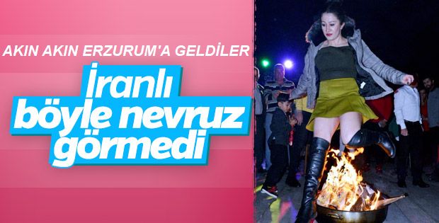 İranlı turistler nevruzu Palandöken'de kutladı