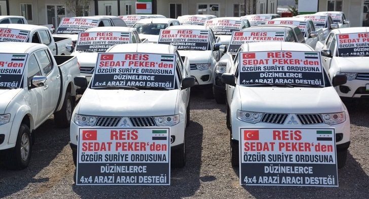 Sedat Peker, ÖSO'ya arazi araçları yolladı