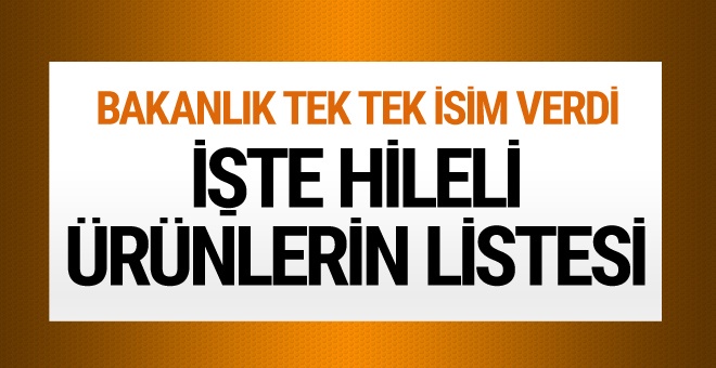 Taklit ve tağşiş yapan işletmeler açıklandı