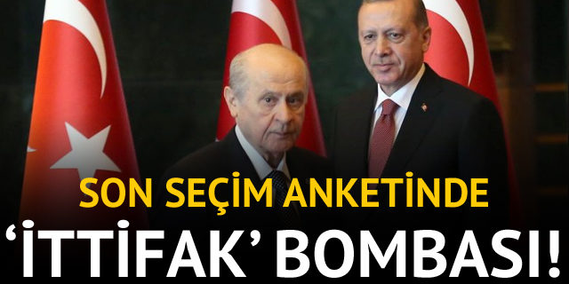 Son seçim anketinde AK Parti ve MHP bombası