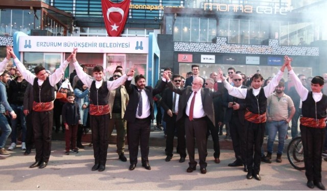 Saadet Partisi Genel Başkanı Karamollaoğlu Erzurum'da