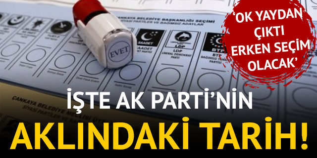AK Parti erken seçim konusunda kararını verdi
