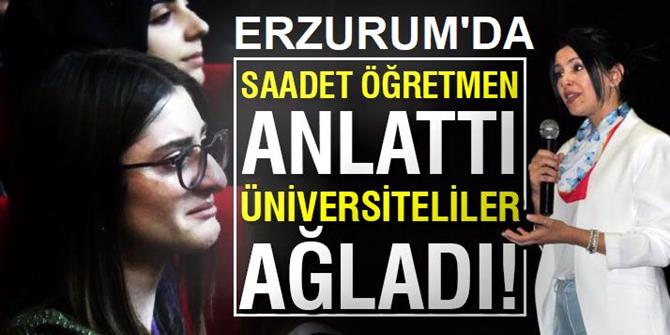 Saadet öğretmen anlattı, üniversiteliler ağladı