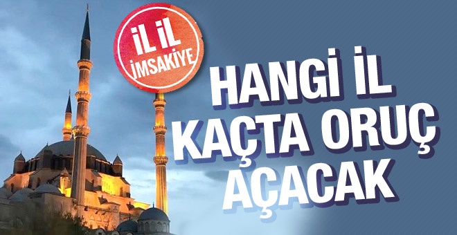 2018 Ramazan İmsakiyesi