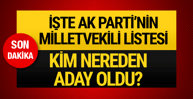 AK Parti milletvekili adayları