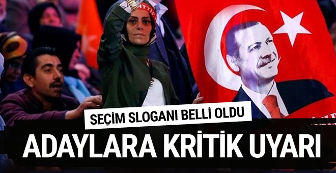 AK Parti'nin seçim sloganı belli oldu!