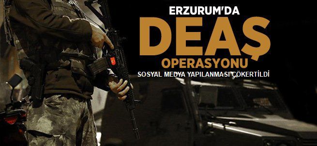 Erzurum'da DEAŞ'ın "sosyal medya" yapılanmasına operasyon